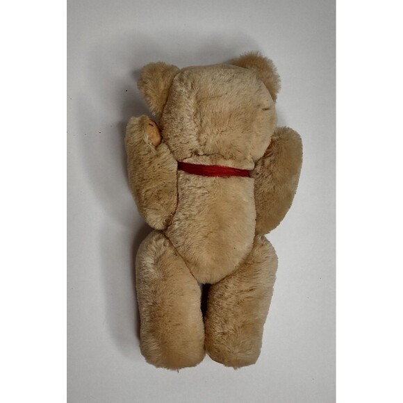 Fabri-Centers Of America Tan Cream Teddy Bear with Jointed Arms and Legs Vintage - Picture 5 of 6